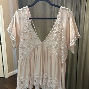 Miami Cream Lace Blouse